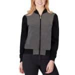 Ladies Charcoal Zipper Jacket