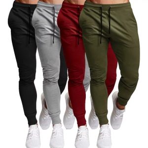 Bundle of 4 Plain Jogging Trousers