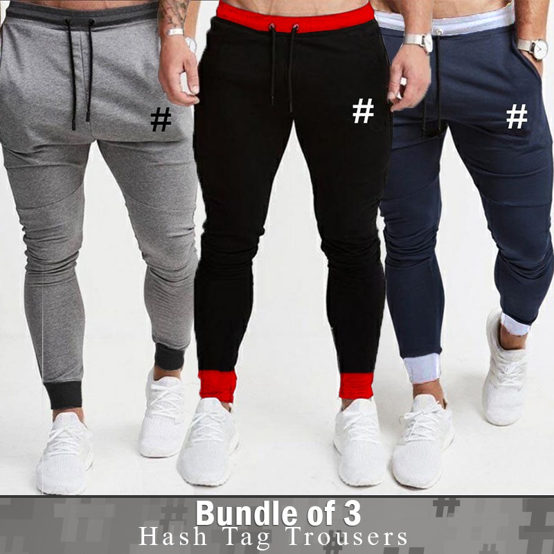 Pack of 3 Hash Tag Trousers – Deal20one