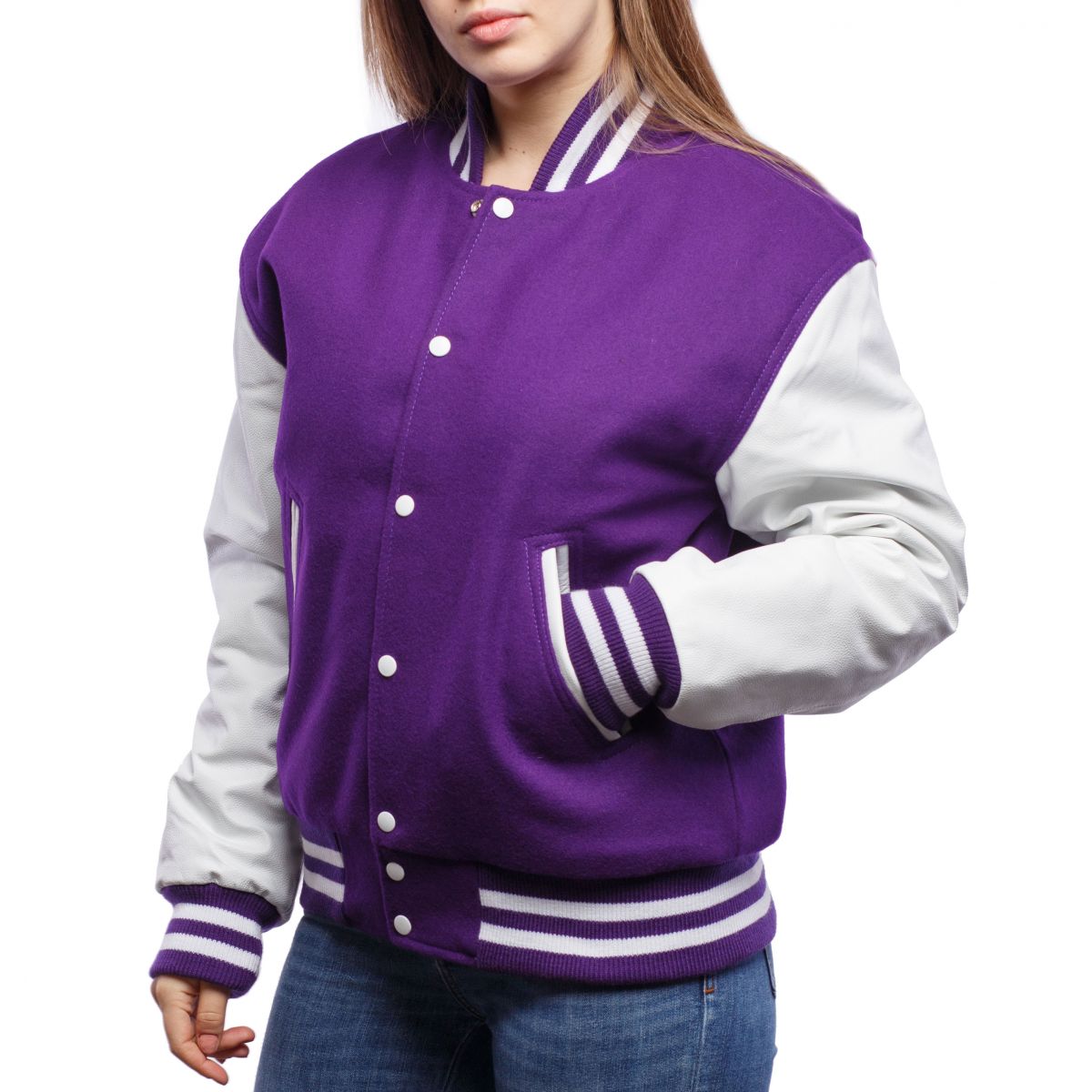 Purple Varsity Jacket for Women - Deal20one