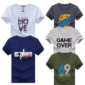 Pack of 5 Move Do It Now Printed T-Shirts For Mens