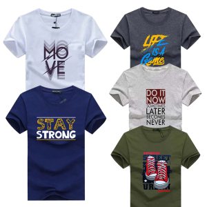Pack of 5 Move Do It Now Printed T-Shirts For Mens