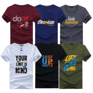 Pack of 6 Totally Awesome Life Printed T-Shirts For Mens