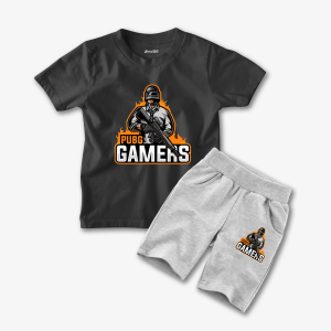 PUBG Gamers Printed Summer Short Suit For Kids