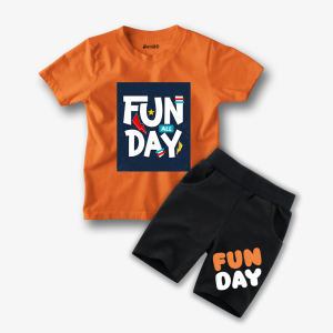 Fun Day Printed Kids Summer Short Suit
