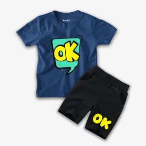 Ok Printed Summer Short Suit For Kids