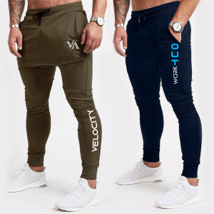 Pack of 2 Velocity Workout Printed Jogging Trousers