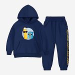 Lookin Sharp Printed Hooded Tracksuit For Young Kids