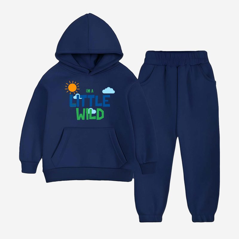 Little Wild Hooded Tracksuit For Young Kids