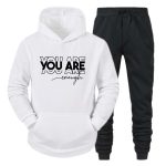 You are Enough Printed Hooded Tracksuit