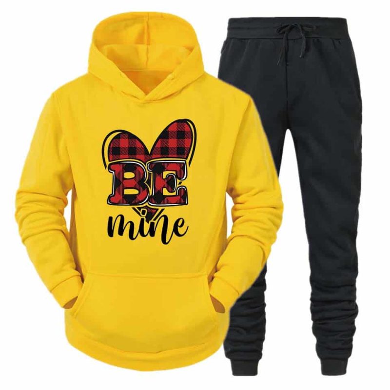 Be Mine Printed Hooded Tracksuit