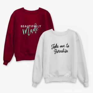 Pack of 2 Beautiful Paradise Printed Sweatshirt For Women