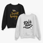 Pack of 2 Sweet Trouble Printed Sweatshirt For Women