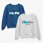 Pack of 2 Hope Positive Printed Sweatshirt For Women