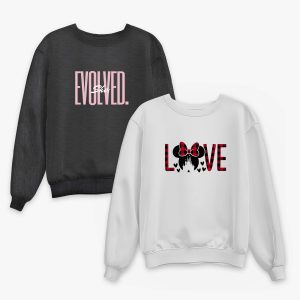 Pack of 2 Love Evolved Printed Sweatshirt For Women