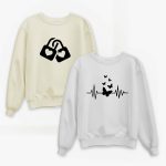 Pack of 2 Heart Lock Printed Sweatshirt For Women