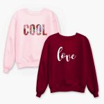 Pack of 2 Cool Love Printed Sweatshirt For Women