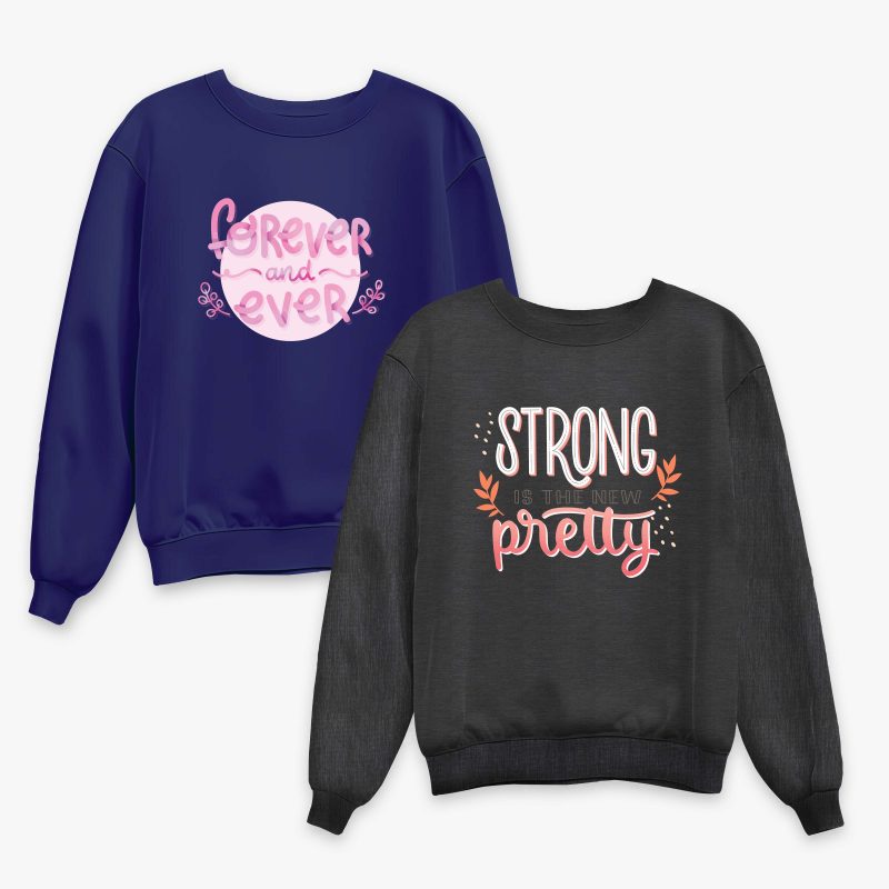 Pack of 2 Ever Pretty Printed Sweatshirt For Women