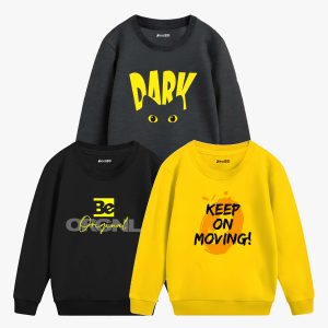 Pack of 3 Original Dark Printed Sweatshirt For Tween Kids