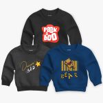 Pack of 3 Boo Big Bear Printed Sweatshirt For Young Kids