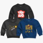Pack of 3 Boo Big Bear Printed Sweatshirt For Young Kids
