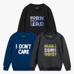 Pack of 3 Born Some Care Printed Sweatshirt For Tween Kids