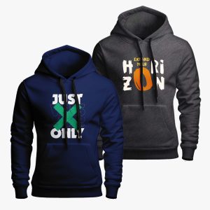 Pack of 2 Just Expand Printed Hoodie For Men