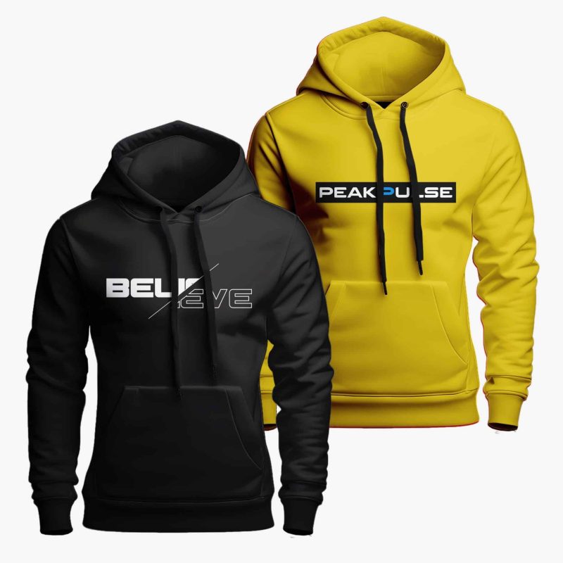 HOODIES 4 Pack of 2 Peak Believe Printed Hoodie For Men