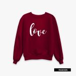 Pack of 2 Cool Love Printed Sweatshirt For Women