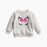 Pack of 2 Butterfly Cat Printed Sweatshirt For Kids