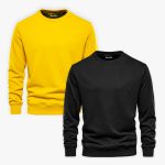 Bundle of 2 Yellow and Black Sweatshirts For Men