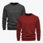 Bundle of 2 Mahron and Charcoal Sweatshirts For Men