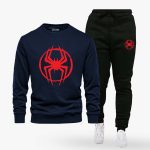 Spider Contrast Printed Winter Tracksuit For Men