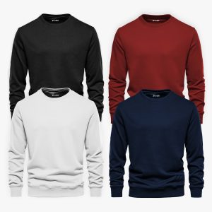 Bundle of 4 WMBN Grey Sweatshirts For Men