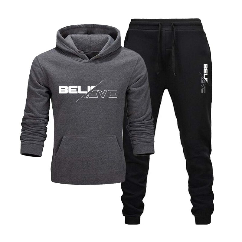 Believe Printed Winter Tracksuit for Men