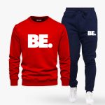 Be Dot Printed Winter Tracksuit For Men