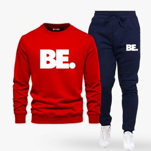 Be Dot Printed Winter Tracksuit For Men