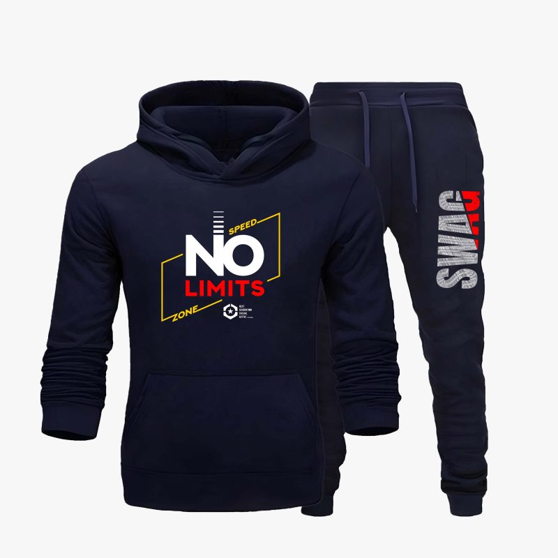 No Limits Swag Printed Winter Tracksuit for Men