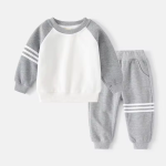 Kids Color Patchwork Casual Tracksuit