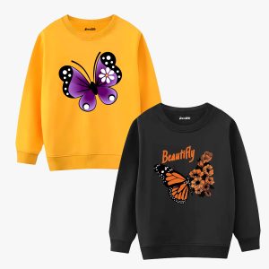 Pack of 2 Beautyfly Printed Sweatshirt For Kids