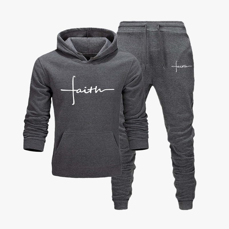 Faith Printed Winter Tracksuit for Men