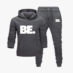 Be Dot Printed Winter Tracksuit for Men