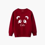 Cute Cat Printed Winter Sweatshirt For Girls