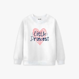 Little Princess Girls Printed Winter Sweatshirt For Girls