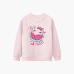 So Sweet Printed Winter Sweatshirt For Girls