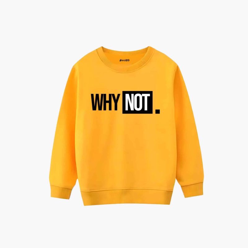 Why Not Printed Winter Sweatshirt For Girls