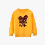 Be Mine Printed Winter Sweatshirt For Girls