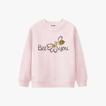 Bee You Printed Winter Sweatshirt For Girls