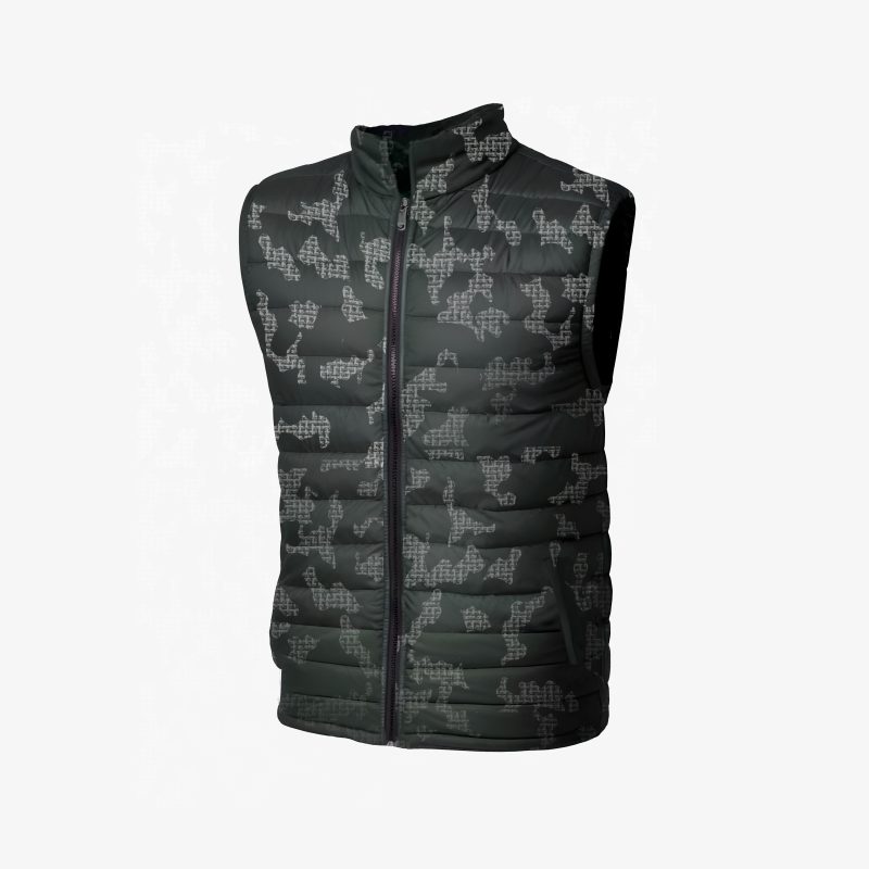 Camouflage Fashionable Stylish Sleeveless Puffer Vest Jacket