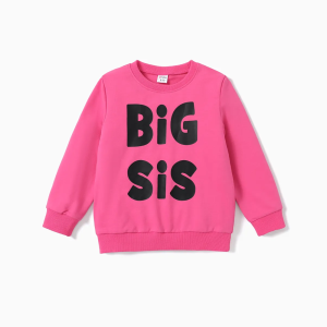 Lil Sis Big Sis Printed Sweatshirt For Girls